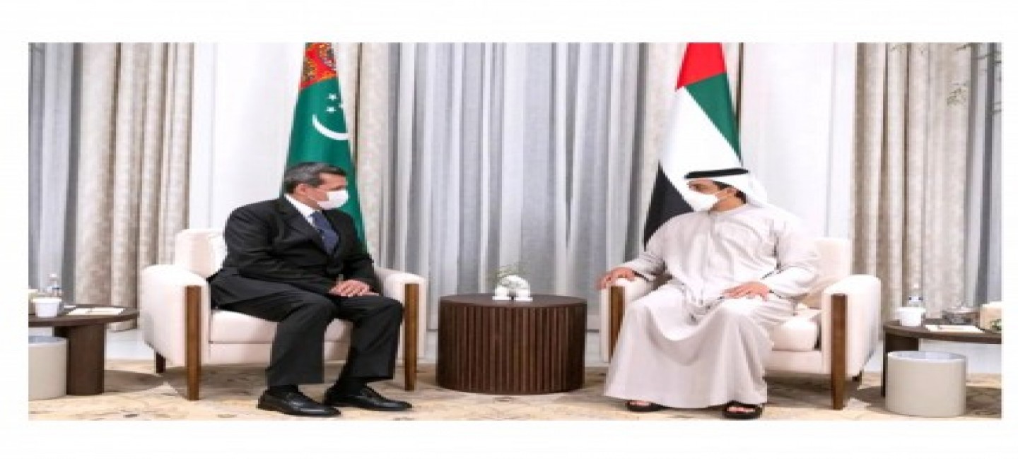 A MEETING WAS HELD BETWEEN THE MINISTER OF FOREIGN AFFAIRS OF TURKMENISTAN AND THE MINISTER FOR PRESIDENTIAL AFFAIRS OF THE UAE