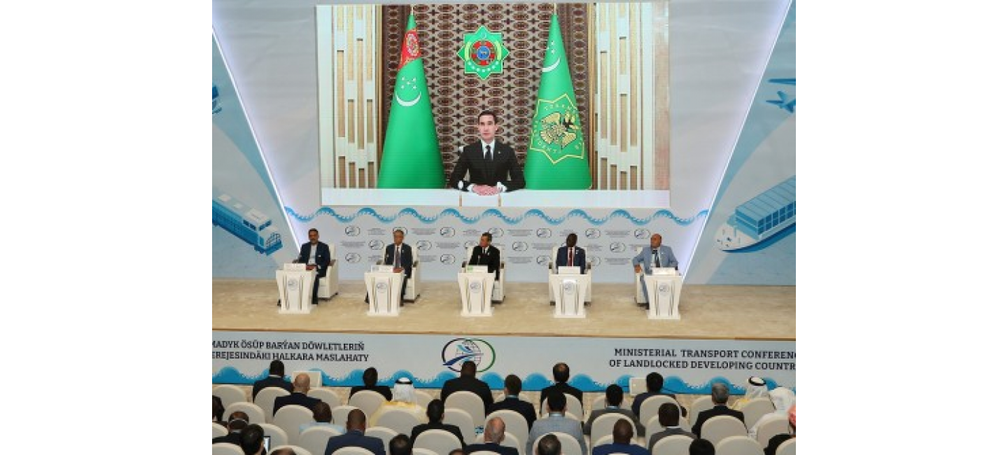 PRESIDENT OF TURKMENISTAN PUT FORWARD NEW INTERNATIONAL INITIATIVES IN THE FIELD OF TRANSPORT